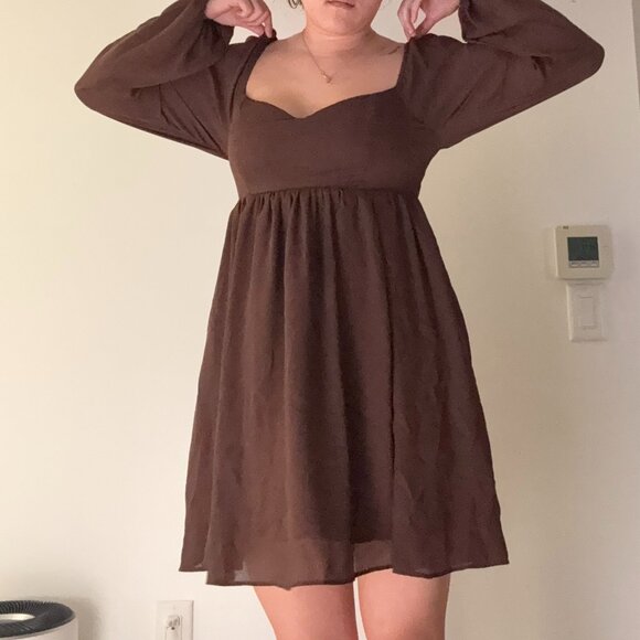 Abercrombie & Fitch Brown Dress (Size M // Lightly Used) - Picture 1 of 8